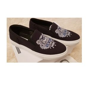 KENZO Ladies K-Skate Tiger Slip-ons Shoes NEW